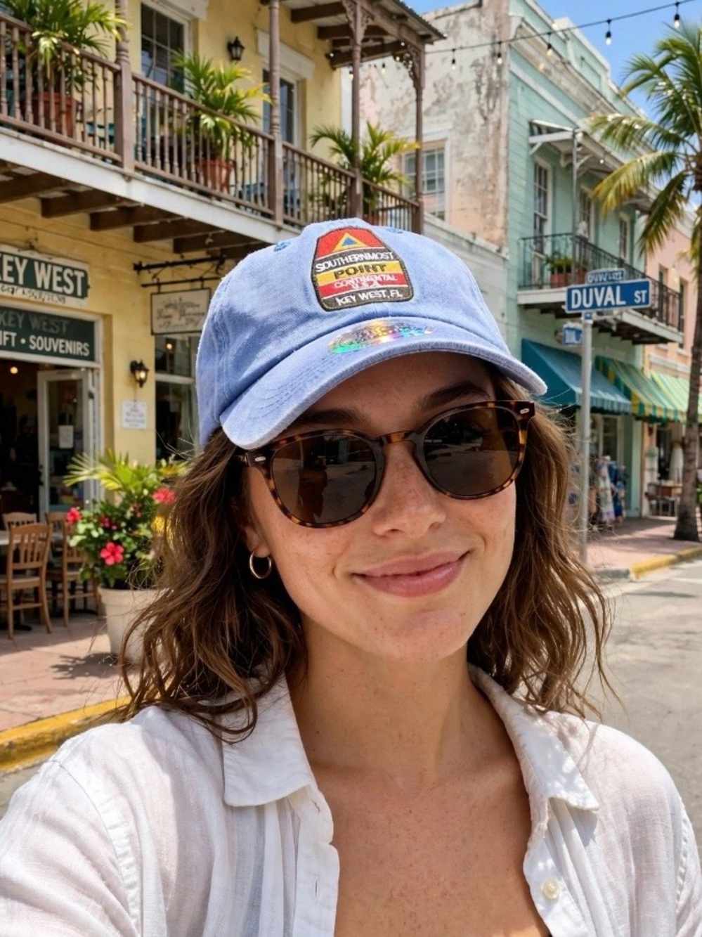 Life in Paradise Southernmost Point Key West Embroidered Blue Cap NWT Unisex